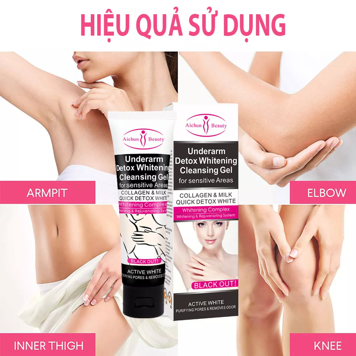 AICHUN Kem Tẩy Da Chết Dưới Vùng Nách Làm Sáng Da Ngăn Ngừa Thâm Dưỡng Trắng Cleaning Whitening Cream 50g