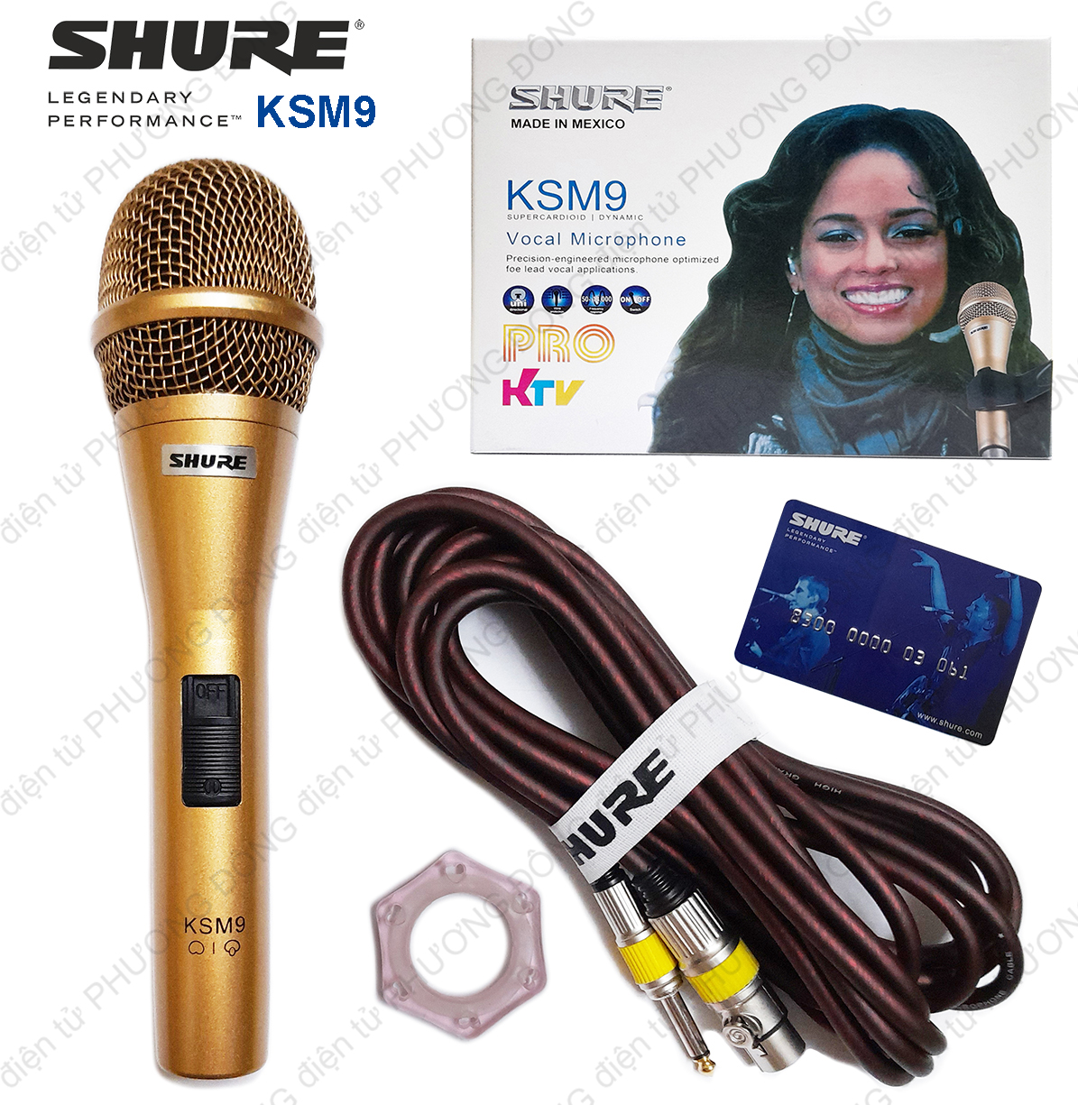 Micro có dây shure ksm9 cao cấp pro ktv
