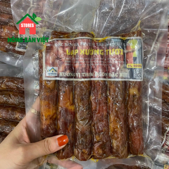 Lạp Xưởng Gác Bếp Tây Bắc 1kg - Tặng Chẳm Chéo