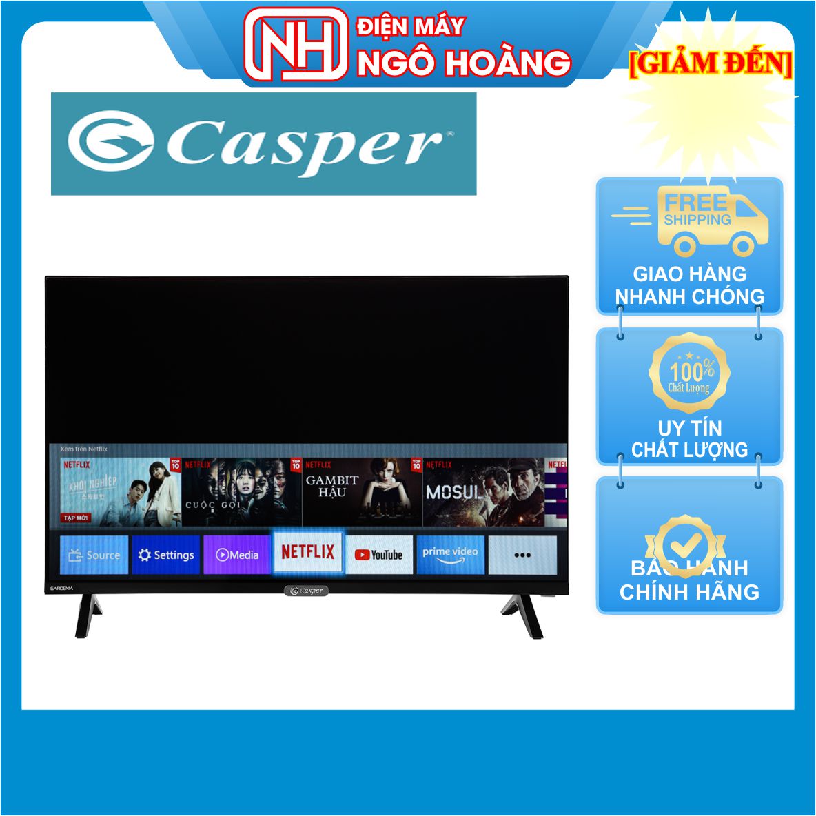 [FreeshipMAX] [Trả góp 0%]Smart Tivi Casper Full HD 43 inch 43FX6200 ( Giao hàng miễn phí Tphcm Ngoại tỉnh có tính phí )