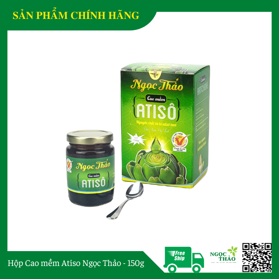 Hộp cao atiso lá tươi ngọc thảo 150 gram - cao150g - cao atiso nguyên chất