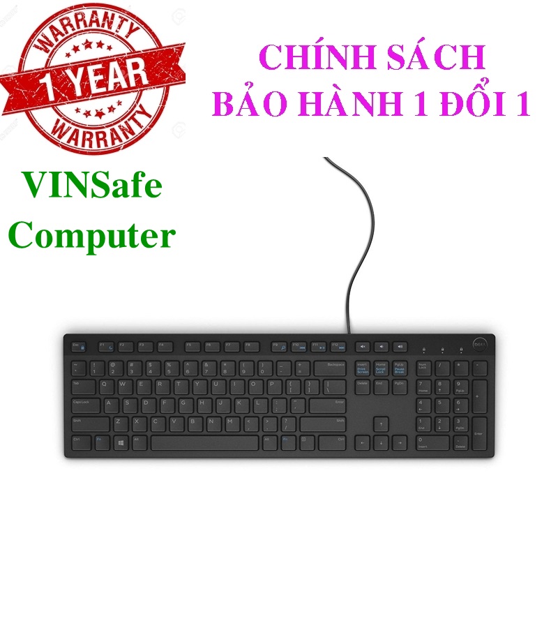 Bàn phím có dây Dell KB216 - Tem FPT Phân Phối