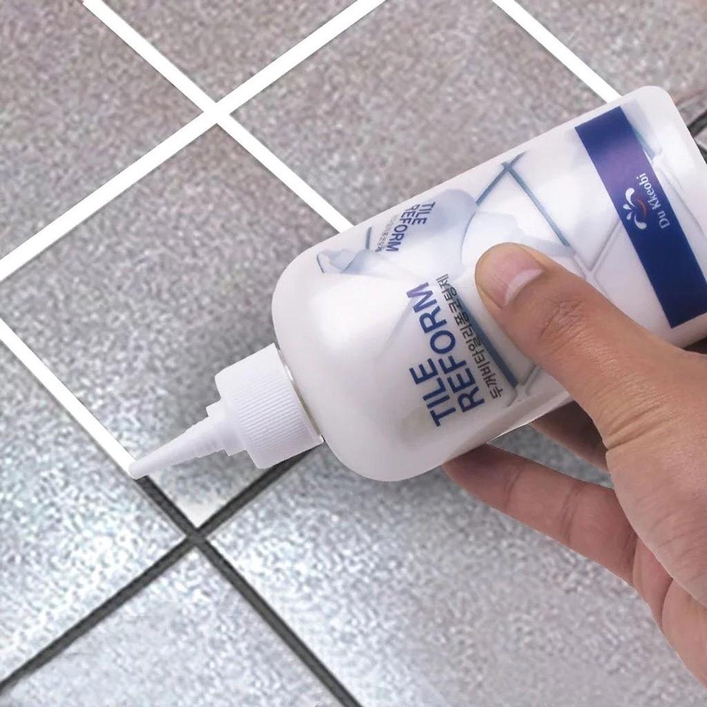 Sơn Kẻ Chỉ Gạch,Chai làm sạch và lát đường chỉ gạch,Keo chít trắng mạch gạch tile reform 300ml Hàn Quốc