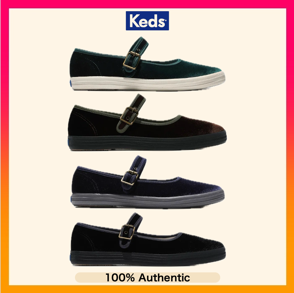 ★Keds★ Champion T-Strap Velvet Mary Jane_5XW01791F_896 Keds Champion T strap velveT Mary Jane 5xw01791f896 – קנו את