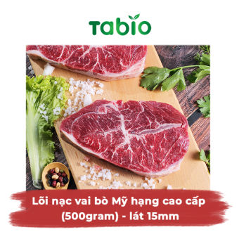 HCM - Lõi nạc vai bò Mỹ hạng cao cấp (500gram) - lát 15mm - TABIO