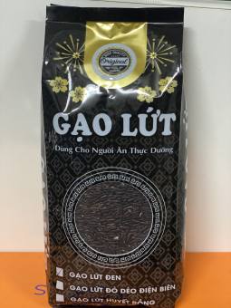 Gạo Lứt Đen Dẻo Điện Biên - Túi 1kg,Sỉ lẻ Toàn Quốc