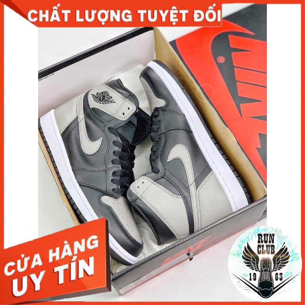 [VIDEO ẢNH THẬT+HỘP BẢO VỆ+FREESHIP] giầy thể thao Jordan 1 cổ cao xám đen  thời trang nam nữ