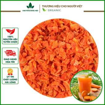 Cà rốt sấy lạnh 500g, cà rốt khô thái lát sạch, thơm - Chợ Thảo Dược Việt