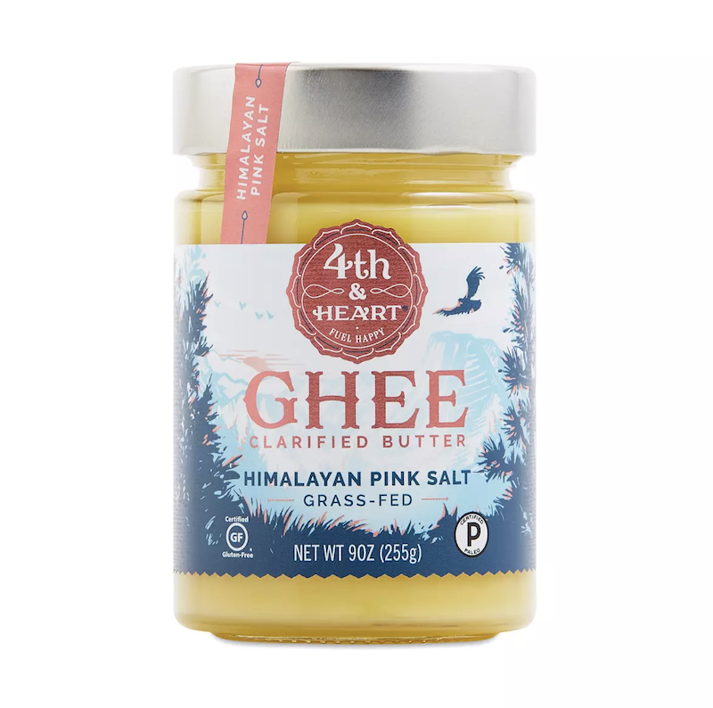 Hũ bơ sữa trâu - muối himalayan fourth and heart grass fed salted ghee, 255g