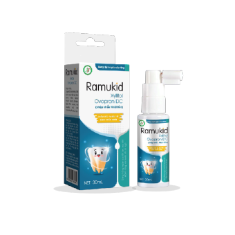 Xịt răng miệng Ramukid - Hỗ trợ làm sạch mảng bám, mang lại hơi thở thơm mát (lọ 30ml)
