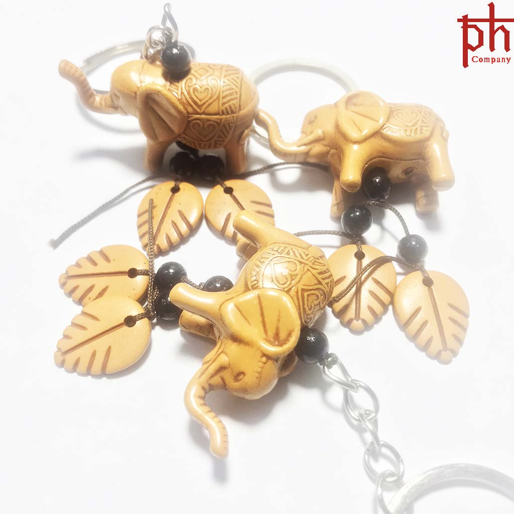 Móc khóa nhựa acrylic hình con voi xinh xắn - ttgt89