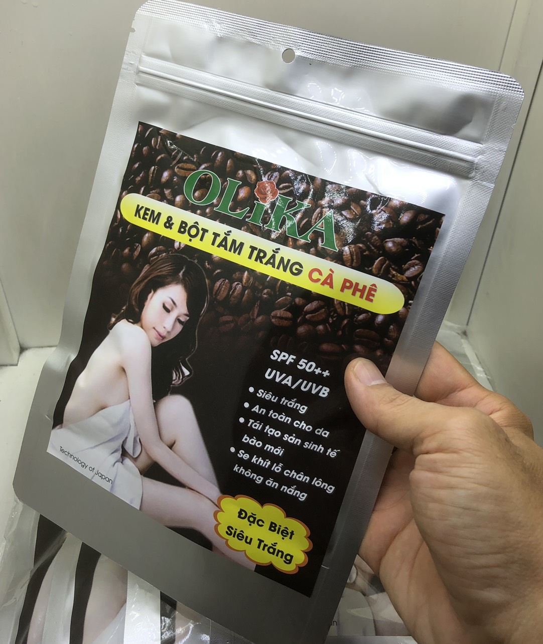 Tắm Trắng Cà Phê Cao Cấp, Tắm trắng body siêu trắng 250g