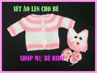 BỘ LEN ĐAN MÓC CHO TRẺ SƠ SINH