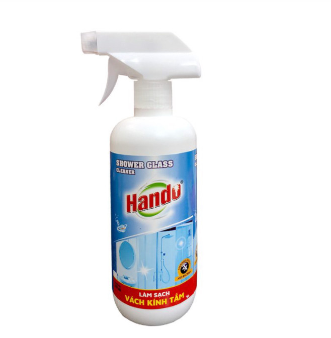 Dung dịch làm sạch vách kính tắm hando