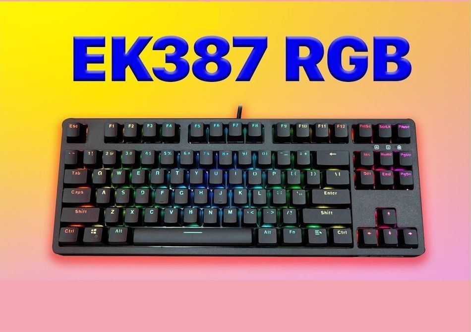 Bàn phím chơi game e-dra ek387 rgb