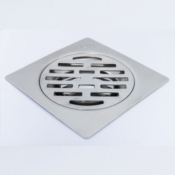 Hố ga chắn rác chống hôi kibath inox 304, kb-505