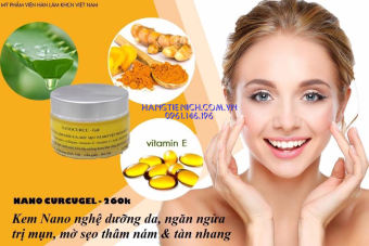 Kem dưỡng da Nanocurcu - Làm sáng da , mờ  Thâm Nám, Tàn Nhang, Mụn & Mờ sẹo - Viện Hàn Lâm KHCN VN
