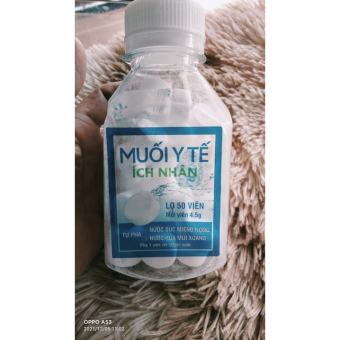 Muối viên tinh khiết ÍCH NHÂN MUỐI Y TẾ NELLY- Muối viên sinh lý tự pha, giúp sát khuẩn, làm sạch họng