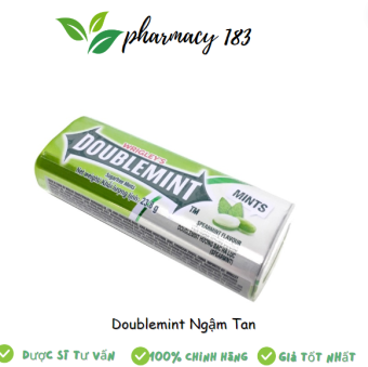 Kẹo ngậm tan Doublemint 23,8g vị bạc hà
