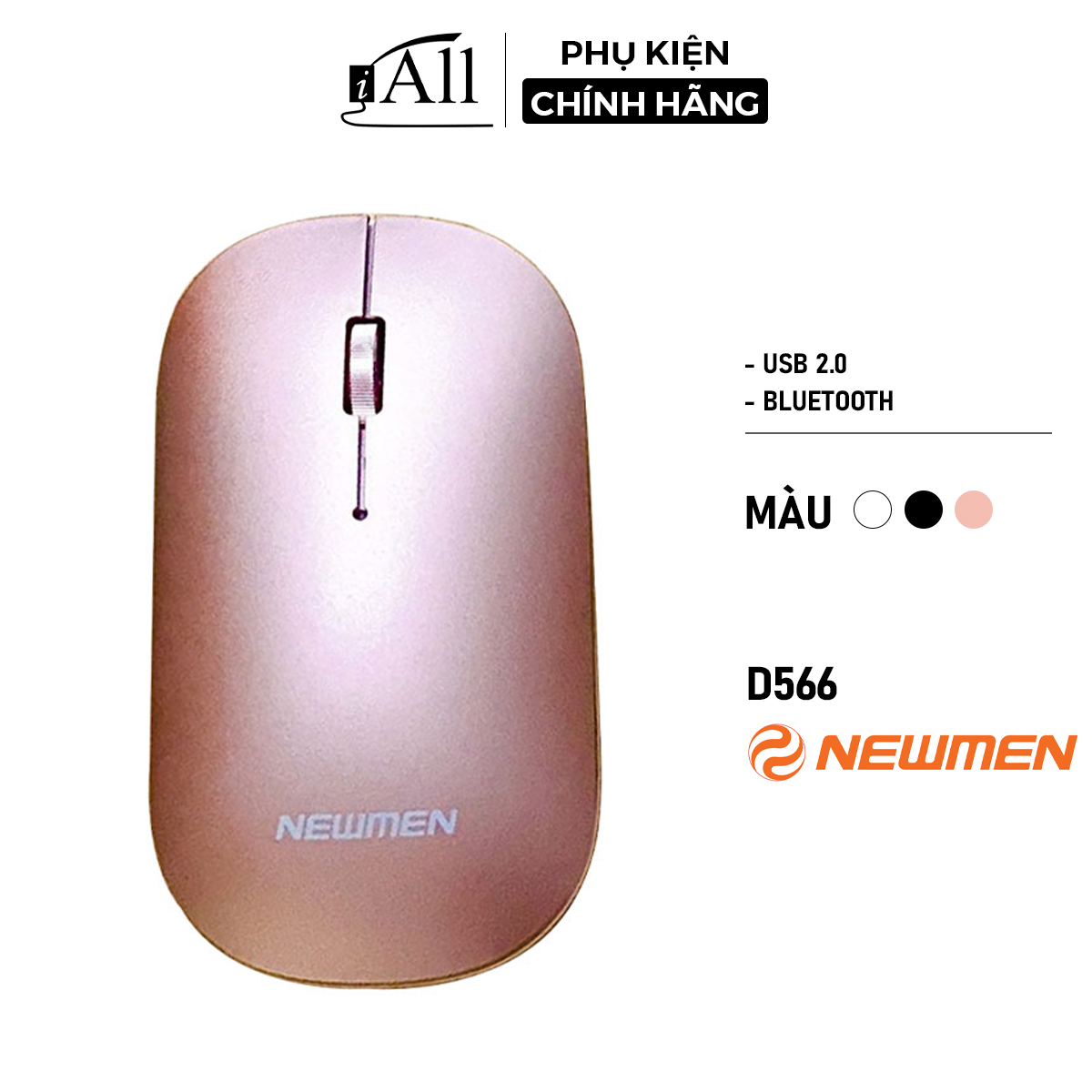 Chuột máy tính không dây Newmen Model D566 kết nối bluetooth - iAll Store