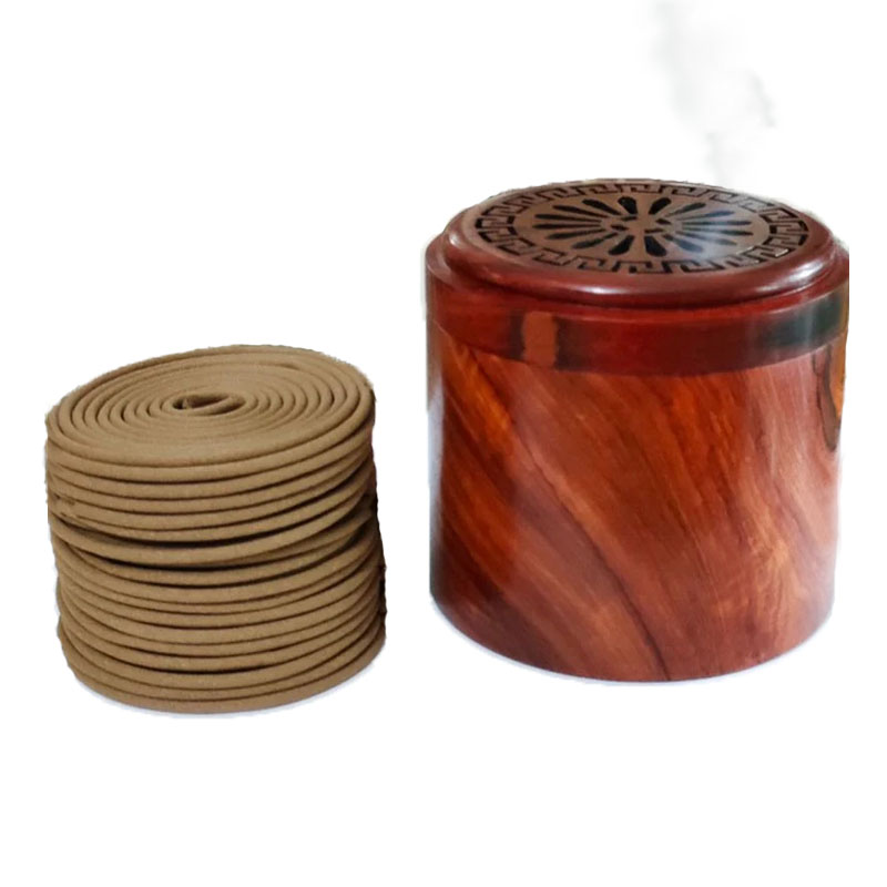 Hộp gỗ xông đốt trầm hương đa năng 2 trong 1 - Hộp gỗ hương xông đốt nhang khoanh trầm hương