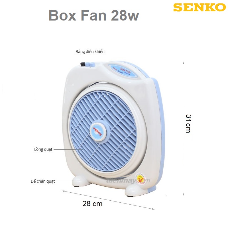 Quạt hôp Senko BD230 sải cánh 20cm