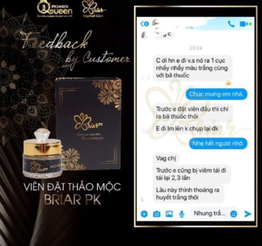 Viên đặt briar se khít âm đạo, se khít vùng kín(che tên sản phẩm) GHBEATY