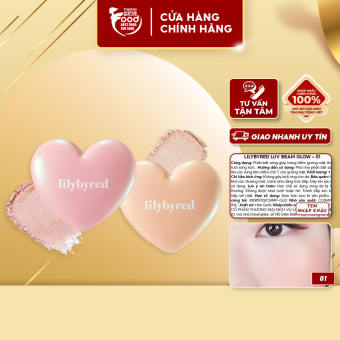Phấn Bắt Sáng Ánh Nhũ Mịn Mượt Tự Nhiên Lilybyred Luv Beam Glow 4.3g