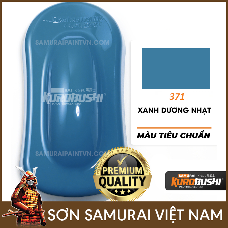 Chai sơn samurai màu xanh dương nhạt 371 - Sơn xịt samurai màu xanh dương nhạt