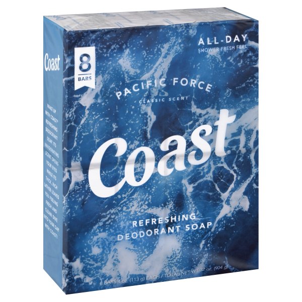 [HCM]Combo 8 Cục Xà Phòng Coast Classic Scent 113g – Mỹ