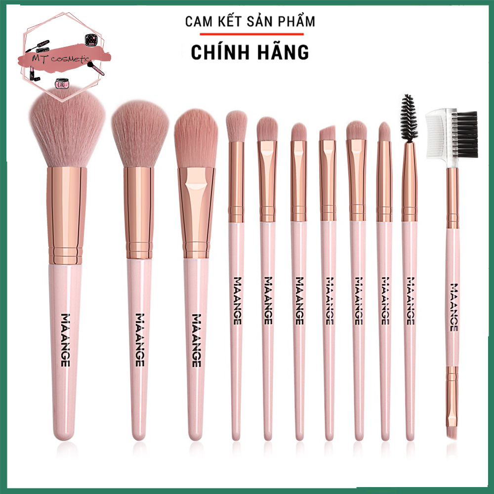 Bộ cọ trang điểm11 cây, cọ makeup MAANGE chuyên dụng - hàng chính hãng