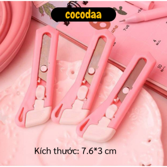 Dao rọc giấy - Dao cắt giấy mini cute - Dao cắt giấy văn phòng nhỏ gọn - Dao unbox mini