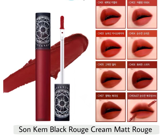 Son kem lì black rouge cream matt rouge hottrend 4.0