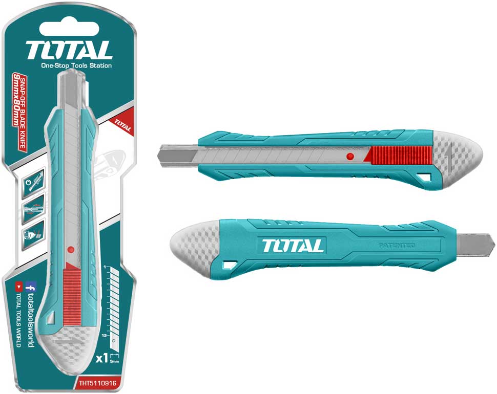 Dao rọc giấy total tht5110916 150mm có sẵn lưỡi dao