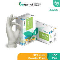 Z3255 Bergamot SE Latex Powder Free Examination Gloves | Industrial Glove | Laboratory & Chemical Glove 100s