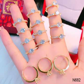 Nhẫn nữ đá hột cao đơn giản thiết kế cao cấp Orin N683