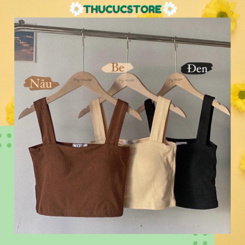 Áo bra hai dây bản to có mút ngực Thucucstore Áo hai dây bản to hàng loại 1