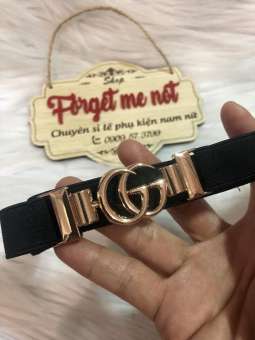 Thắt lưng thun nhí. Mặt kim loại