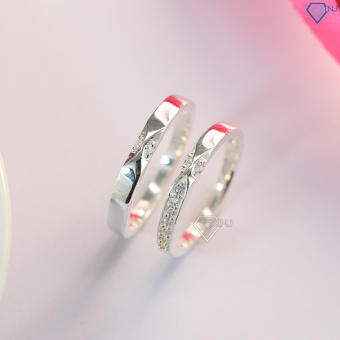 Nhẫn cặp đôi bạc thật giá rẻ cho học sinh ND0368 - Trang Sức TNJ