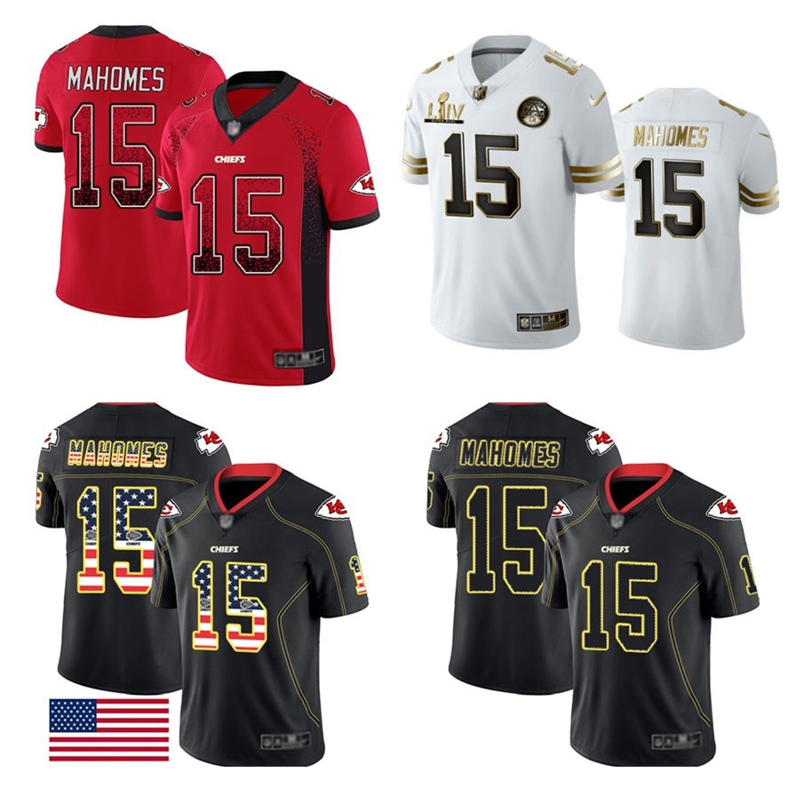 Buy the Nike Men's Patrick Mahomes Kansas City Chiefs Super Bowl LIV Black/Gold  Jersey Size. 2XL (NWT)