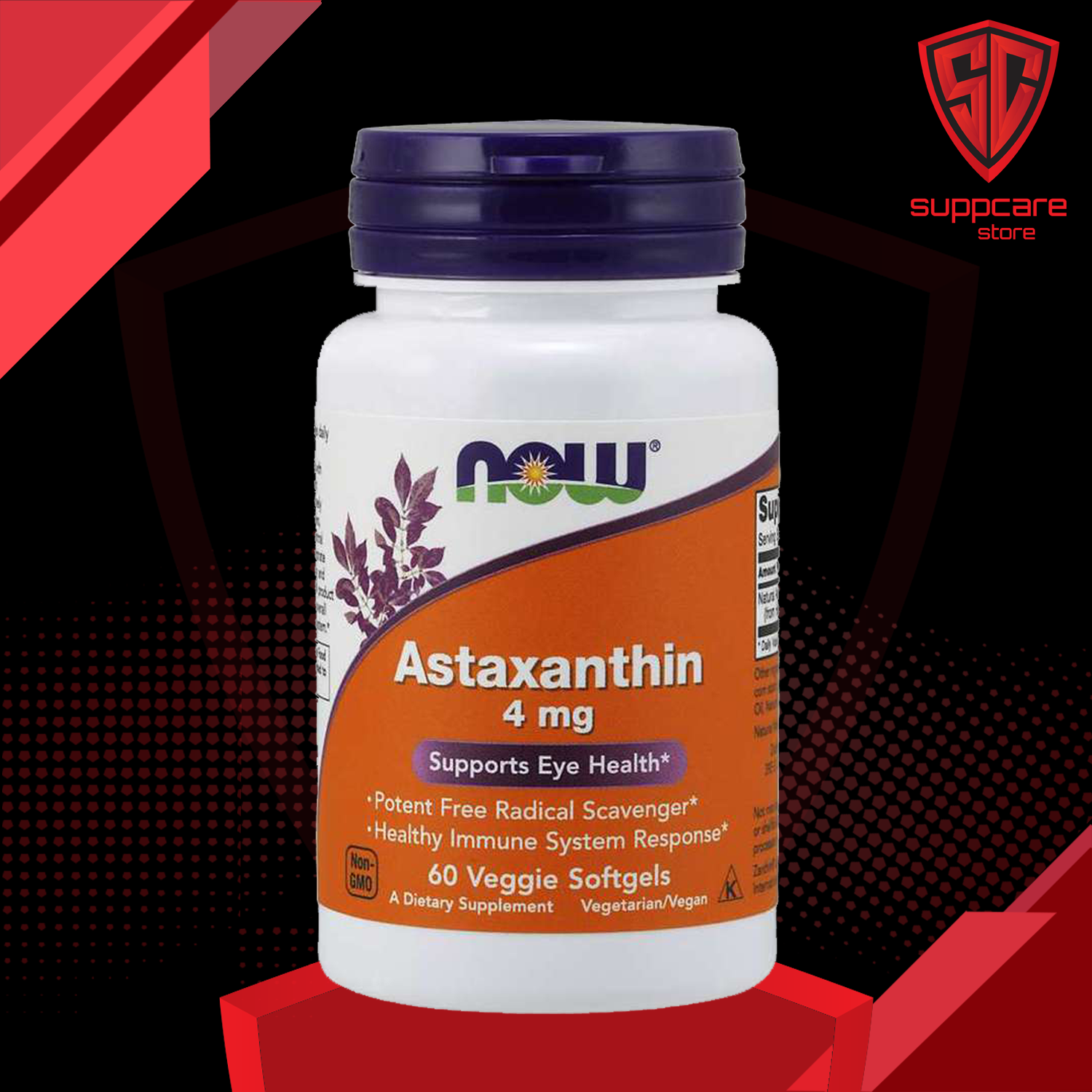 Vitamin | tăng sức đề kháng now astaxanthin - hãng mỹ