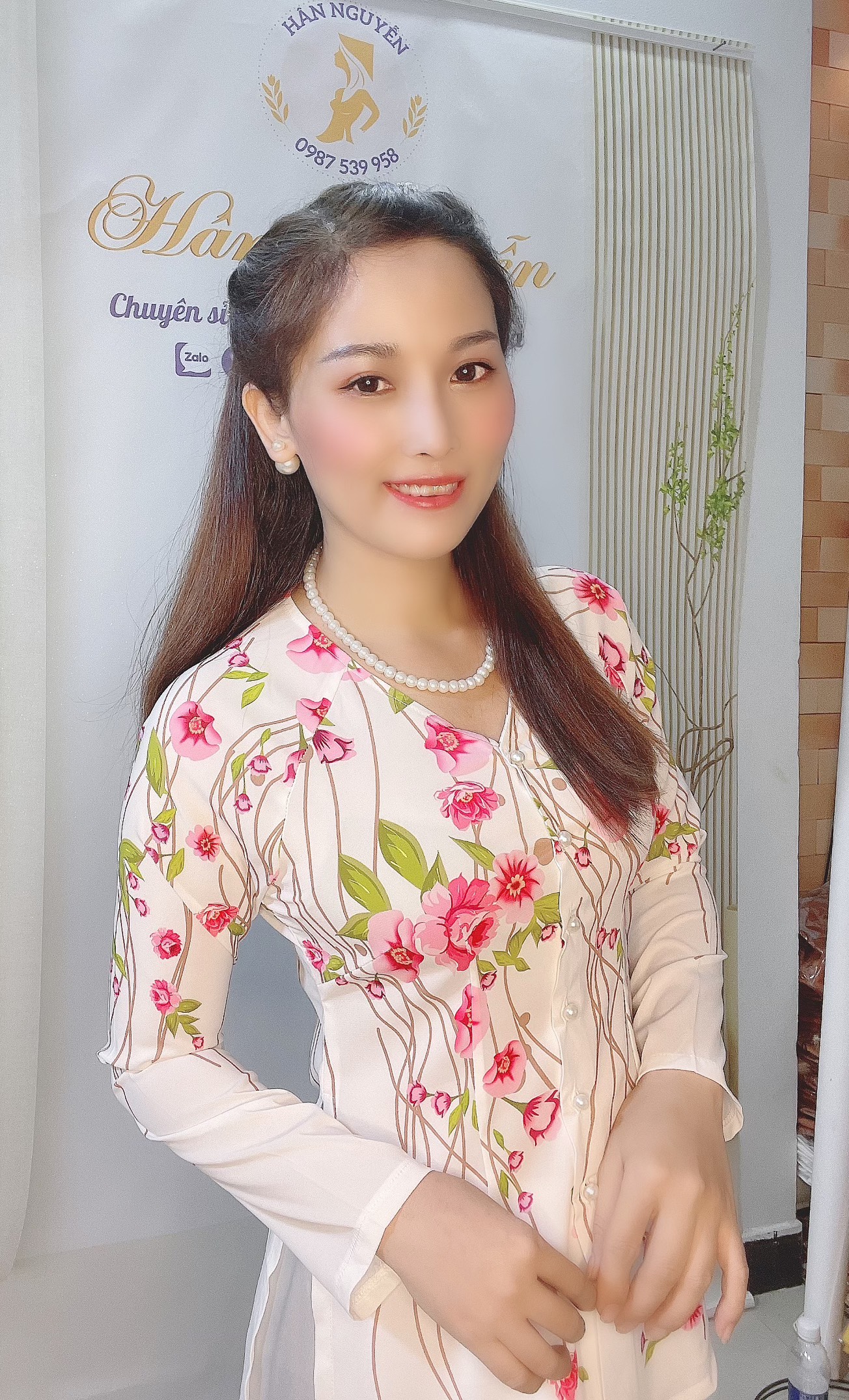Bà ba lụa in hoa n02