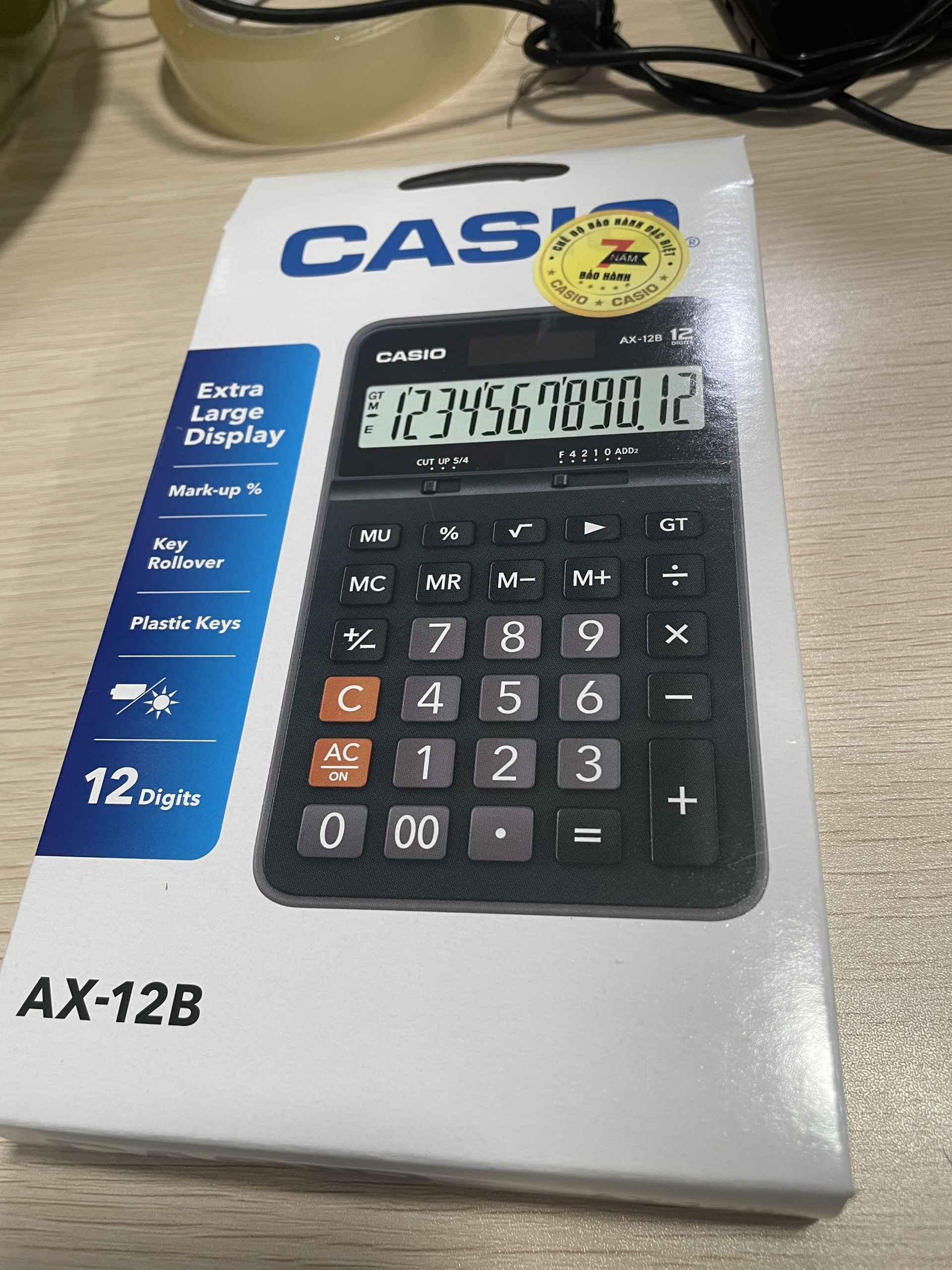 (1 Cái) Máy tính Casio AX-12B