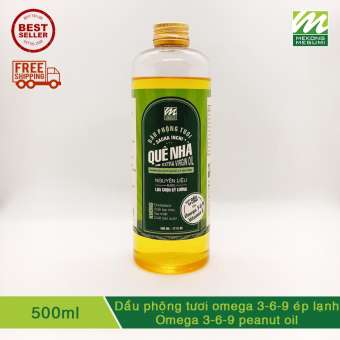 Dầu phộng tươi omega 369 ép lạnh - Omega 369 peanut oil - 500ml