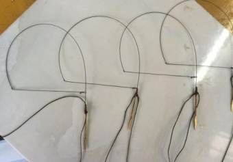 Bộ giò bẫy chim cu 10 chân đồng khoen đồng cáp inox se 2