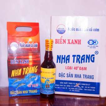 1Thùng nước mắm cá cơm nha trang loại 40 đạm 6 chai x 500ml (0981505830 )
