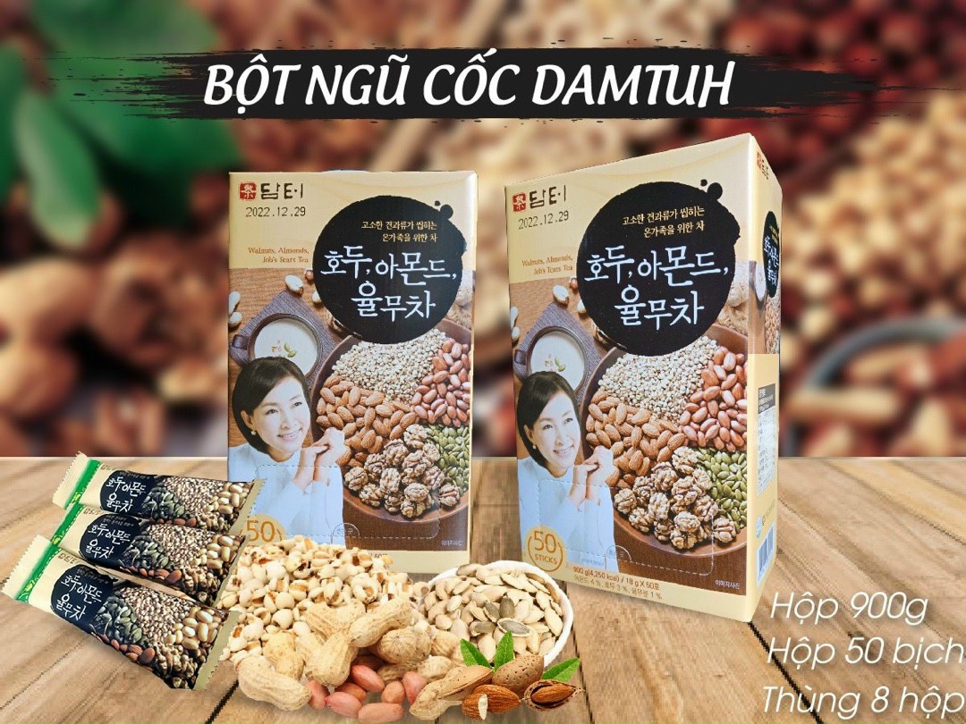 [QUÀ TẶNG 2025] Ngũ Cốc Damtuh Hộp 50 Gói *18g (900G)  -dinh dưỡng bà bầu và trẻ em