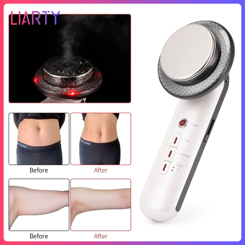 Siêu Âm EMS Máy Mát-xa Cơ Thể Giảm Béo Siêu Âm Cavitation Máy Giảm Cân Chống Cellulite Đồ Đốt Mỡ Galvanic Hồng Ngoại Với Kem Gel