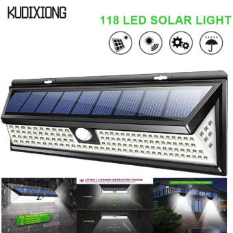 KUDIXIONG Đèn Năng Lượng Mặt Trời Đèn Tường Đèn LED Đèn Cảm Biến Chiếu Sáng Ngoài Trời Đèn Đường Đèn Sân Vườn