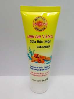 Sữa Rửa Mặt Sạch Mụn Trắng Da LINH CHI VÀNG